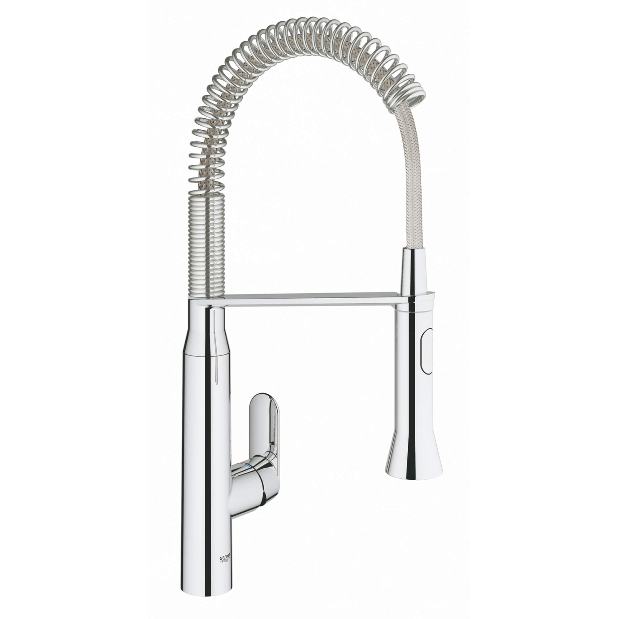 Touchless FootControl Single Handle Semi Pro Dual Spray Kitchen Faucet 175 GPM GROHE CHROME